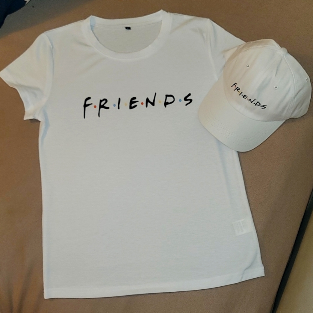 Brand new friends t-shirt & hat set